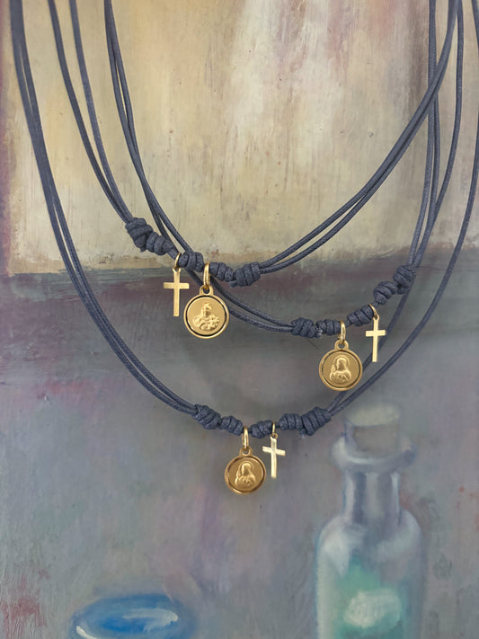 Escapulario Cruz en Oro 18k