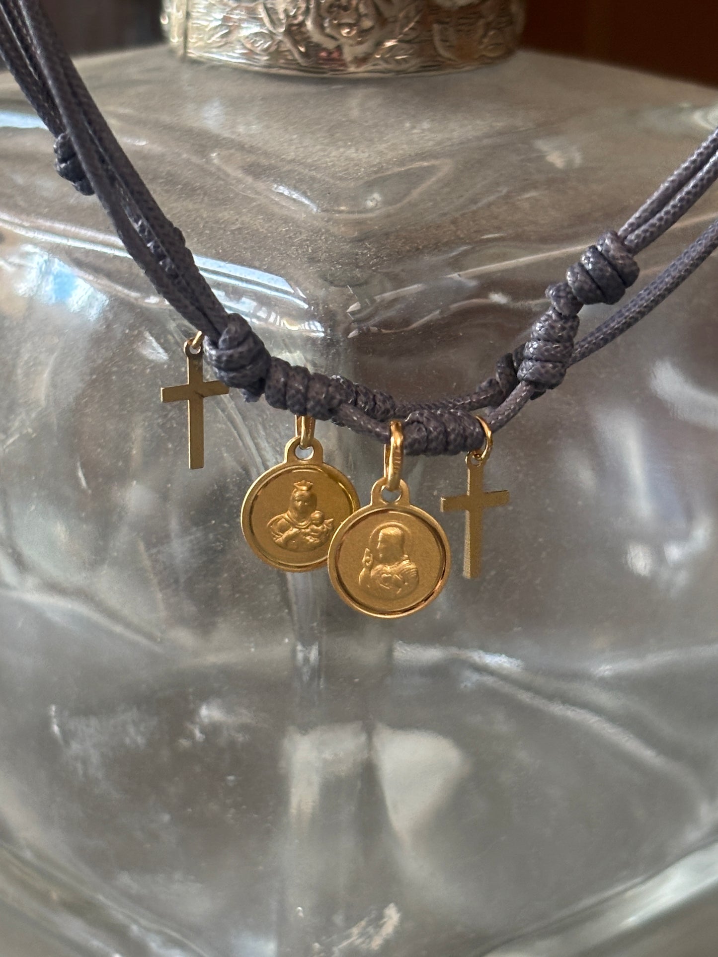 Escapulario Cruz en Oro 18k